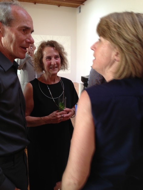 Sarah Miller Meigs (right) with Sandra Percival (center) and David Craig (left)