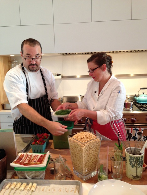 Chefs Andy Arndt (left) and Kristen D. Murray (right)