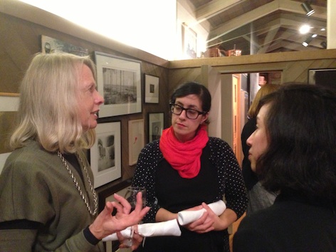 Guest of honour Lynne Cooke (left) with Anya Kivarkis (center) and Joyce Cheng (right)