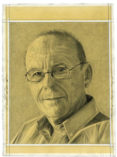 Portrait of the artist. Pencil on paper by Phong Bui. Inspired by a photo portrait by Owen Keogh.