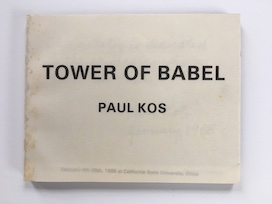 Paul Kos, Tower of Babel (cover), 1988